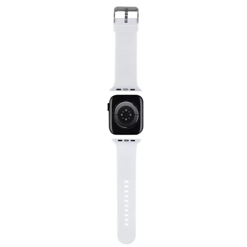 Karl Lagerfeld 3D Rubber Choupette Head Apple Watch Armband 42/44/45/49mm Weiß