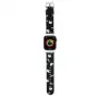 Hello Kitty HKAWMPSAPSK Apple Watch Armband 38/40/41mm Schwarz Silikon Heads & Bows Muster