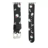 Hello Kitty HKAWMPSAPSK Apple Watch Armband 38/40/41mm Schwarz Silikon Heads & Bows Muster