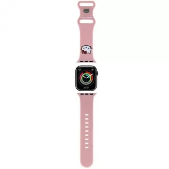 Hello Kitty HKAWMSCHBLP Silikon-Armband für Apple Watch 38/40/41mm Pink