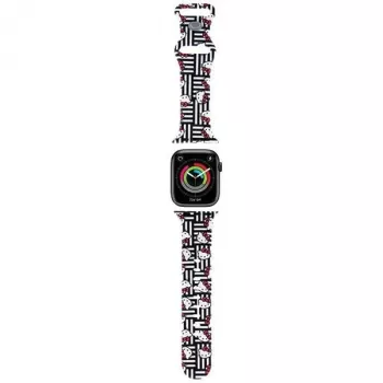 Hello Kitty HKAWMSDIESK Apple Watch Armband 38/40/41mm Schwarz Silikon Heads & Stripes