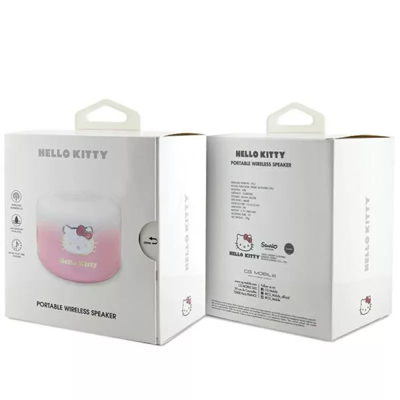 Hello Kitty Bluetooth 5.0 Lautsprecher HKWSBT6GKEP Pink Electroplate Gradient