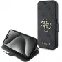 Guess GUBKP15L4GMGGR iPhone 15 Pro 6.1 inch Graues Book Case 4G Metal Logo