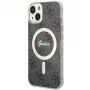 Guess GUHMP15MH4STK Hardcase für iPhone 15 Plus/14 Plus 6,7 inch Schwarz MagSafe 4G