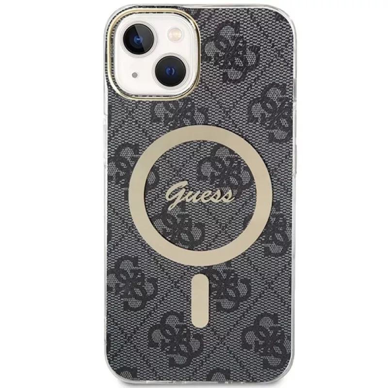 Guess GUHMP15MH4STK Hardcase für iPhone 15 Plus/14 Plus 6,7 inch Schwarz MagSafe 4G