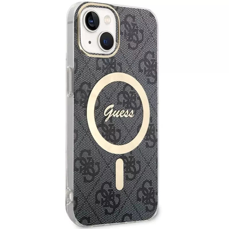 Guess GUHMP15MH4STK Hardcase für iPhone 15 Plus/14 Plus 6,7 inch Schwarz MagSafe 4G