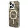 Guess GUHMP15LH4STW Hardcase für Apple iPhone 15 Pro 6,1 inch Braun IML 4G MagSafe