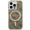 Guess GUHMP15LH4STW Hardcase für Apple iPhone 15 Pro 6,1 inch Braun IML 4G MagSafe