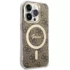 Guess GUHMP15LH4STW Hardcase für Apple iPhone 15 Pro 6,1 inch Braun IML 4G MagSafe