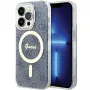 Guess GUHMP15LH4STB iPhone 15 Pro 6,1 inch Blue Hardcase IML 4G MagSafe