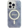 Guess GUHMP15LH4STB iPhone 15 Pro 6,1 inch Blue Hardcase IML 4G MagSafe