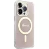 Guess GUHMP15LH4STP Hardcase für Apple iPhone 15 Pro 6,1 inch Pink IML 4G MagSafe