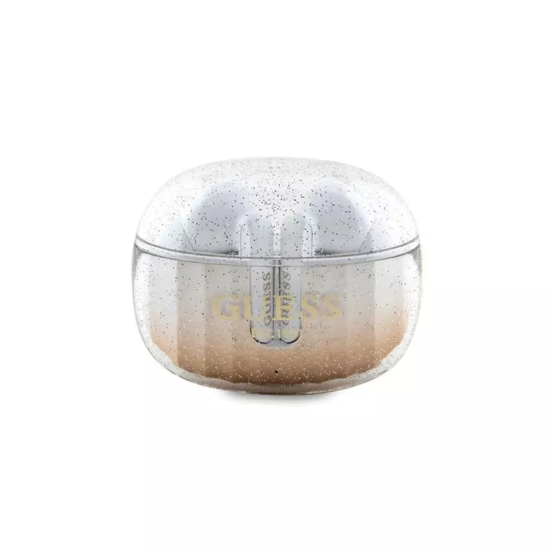 Guess Glitter Gradient Bluetooth TWS Ohrhörer mit Ladecase (Gold)