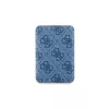 Guess Wireless Power Bank 5000mAh Blau 4G Leder Metal Logo MagSafe 15W