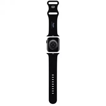 Hello Kitty HKAWLSCHBLK Silikon-Armband für Apple Watch 42/44/45/49mm Schwarz