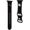 Hello Kitty HKAWLSCHBLK Silikon-Armband für Apple Watch 42/44/45/49mm Schwarz