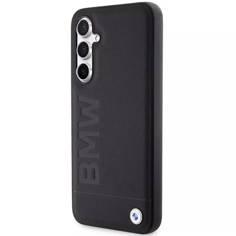 BMW S23 FE S711 Black Leather Hot Stamp Case für Samsung Galaxy S23 FE