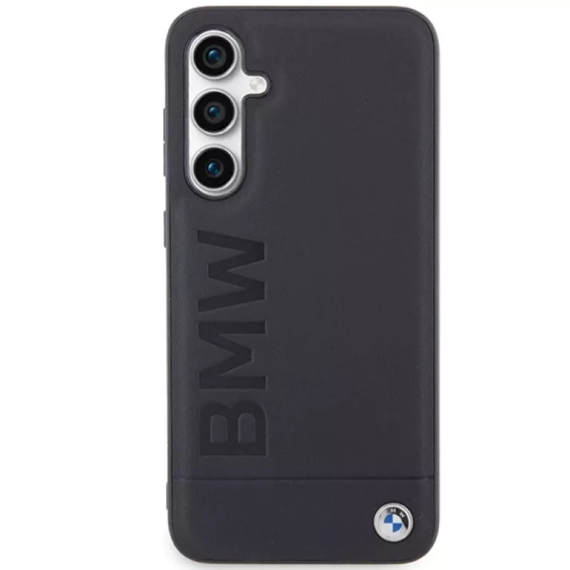 BMW S23 FE S711 Black Leather Hot Stamp Case für Samsung Galaxy S23 FE