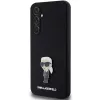 Karl Lagerfeld KLHCS23FEMHKNPK S23 FE S711 Black Silicone Ikonik Metal Pin Protective Case