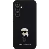 Karl Lagerfeld KLHCS23FEMHKNPK S23 FE S711 Black Silicone Ikonik Metal Pin Protective Case