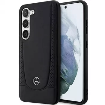 Mercedes-Benz S23 FE Hardcase Leather Urban Black für Samsung Galaxy S23 FE