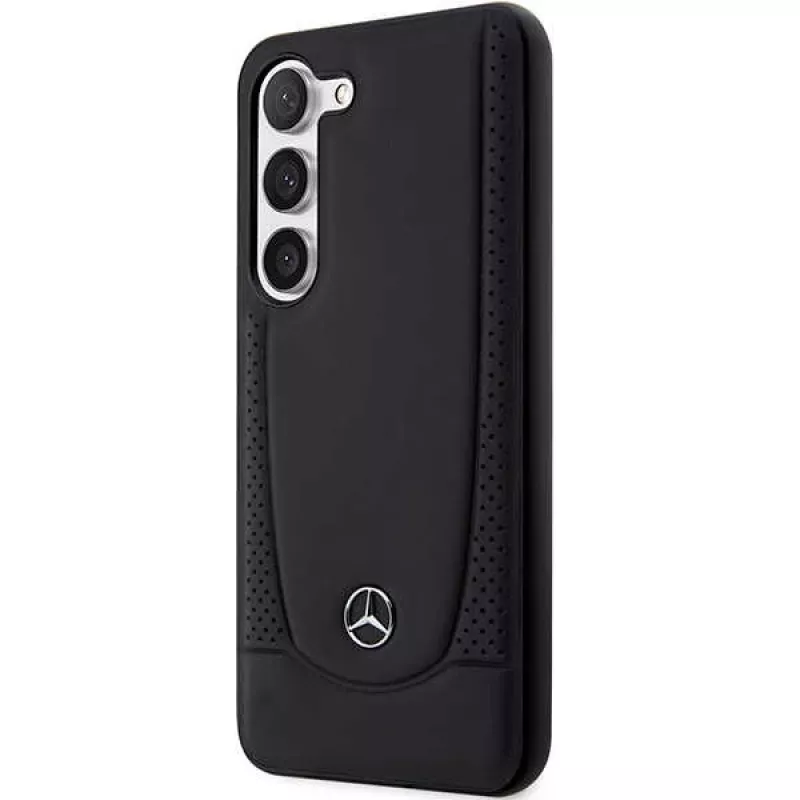 Mercedes-Benz S23 FE Hardcase Leather Urban Black für Samsung Galaxy S23 FE