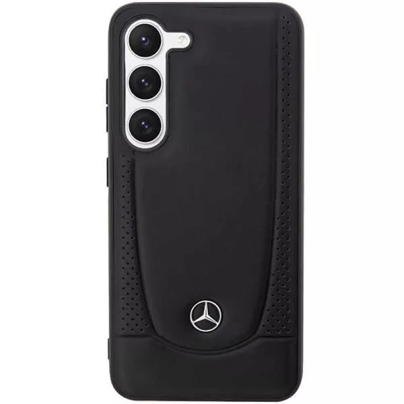 Mercedes-Benz S23 FE Hardcase Leather Urban Black für Samsung Galaxy S23 FE