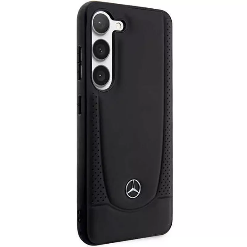 Mercedes-Benz S23 FE Hardcase Leather Urban Black für Samsung Galaxy S23 FE