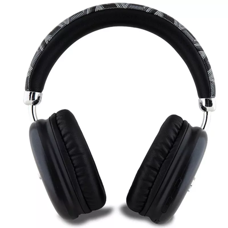 Guess Gcube Metallic Script Logo On-Ear Bluetooth Kopfhörer Schwarz
