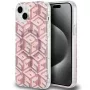 Guess GUHMP15MHGCUSTGP iPhone 15 Plus / 14 Plus 6,7 inch Pink Hardcase IML GCube MagSafe