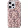 Guess GUHMP15LHGCUSTGP iPhone 15 Pro 6,1 inch Pink Hardcase IML GCube MagSafe
