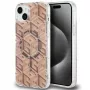 Guess GUHMP15SHGCUSTGW iPhone 15 / 14 / 13 6,1 inch Brown Hardcase IML GCube MagSafe