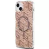 Guess GUHMP15SHGCUSTGW iPhone 15 / 14 / 13 6,1 inch Brown Hardcase IML GCube MagSafe