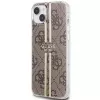 Guess GUHCP15MH4PSEGW iPhone 15 Plus / 14 Plus 6,7 inch Hardcase IML 4G Gold Stripe Brown