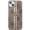 Guess GUHCP15MH4PSEGW iPhone 15 Plus / 14 Plus 6,7 inch Hardcase IML 4G Gold Stripe Brown