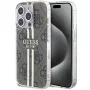Guess GUHCP15LH4PSEGW iPhone 15 Pro 6.1 Hardcase IML 4G Gold Stripe Brown
