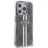 Guess GUHCP15LH4PSEGW iPhone 15 Pro 6.1 Hardcase IML 4G Gold Stripe Brown