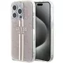 Guess GUHCP14XH4PSEGP iPhone 14 Pro Max 6,7 inch Pink Hardcase IML 4G Gold Stripe