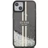 Guess GUHCP15MLFCSEGK Liquid Glitter Gold Stripes Hard Case für iPhone 15 Plus / 14 Plus 6,7 inch - Schwarz