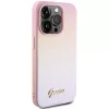 Guess GUHCP15XPSAIRSP Saffiano Iridescent Script Hard Case für Apple iPhone 15 Pro Max 6,7 inch - Pink