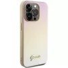 Guess GUHCP15LPSAIRSD Saffiano Iridescent Script Hard Case für Apple iPhone 15 Pro 6,1 inch Gold