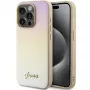 Guess GUHCP15XPSAIRSD Saffiano Iridescent Script Hard Case für iPhone 15 Pro Max, Gold