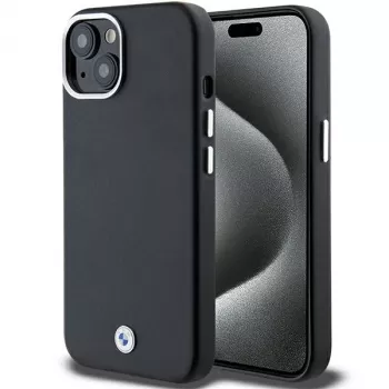 BMW BMHMP14S23PUFWK Signature Wrapped Metal MagSafe Case für iPhone 14 / 15 / 13 6,1 inch Schwarz