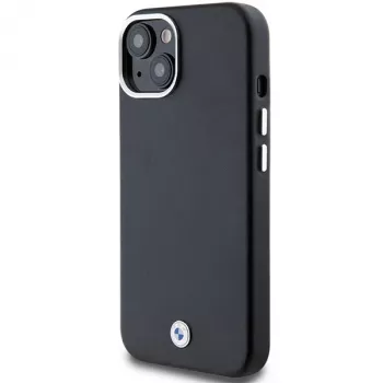 BMW BMHMP14S23PUFWK Signature Wrapped Metal MagSafe Case für iPhone 14 / 15 / 13 6,1 inch Schwarz