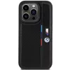 BMW Perforated Tricolor Line Hard Case für Apple iPhone 15 Pro 6.1 Schwarz