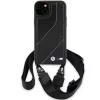BMW BMHCP15S23PSCCK iPhone 15 / 14 / 13 Black Hardcase M Edition Carbon Stripe & Strap