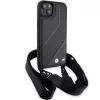 BMW M Edition Carbon Stripe & Strap Hard Case für iPhone 15 Plus / 14 Plus 6,7 inch Schwarz