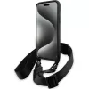 BMW BMHCP15S23PSVTK iPhone 15 / 14 / 13 Black Hardcase M Edition Carbon Tricolor Lines & Strap