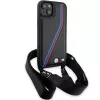 BMW M Edition Carbon Tricolor Lines Hardcase für iPhone 15 Plus / 14 Plus 6,7 inch Schwarz mit Trageband