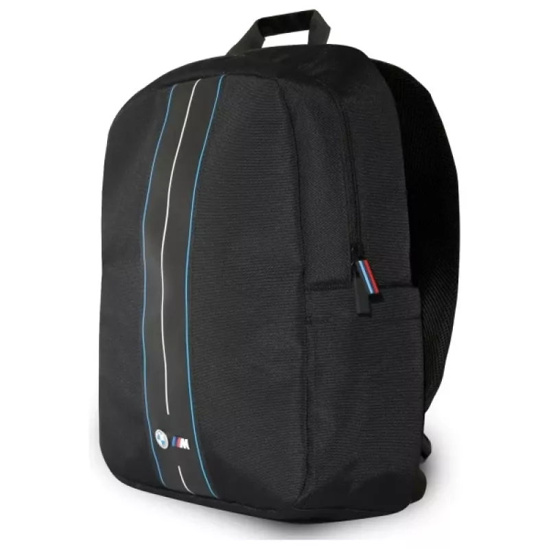 BMW BMBP15COMPVSKL 16 inch Laptop-Rucksack Schwarz Nylon Blauer Streifen